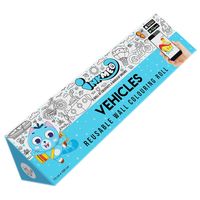 Inkmeo Learn About Vehicles Reusable Colouring Roll